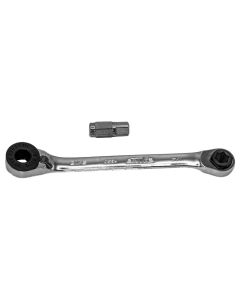VIMHBR5 image(0) - VIM Tools 1/4 Inch & 5/16 Inch Hex Bit Ratchet And 1/4 Inch Square Drive Insert, Double Ended