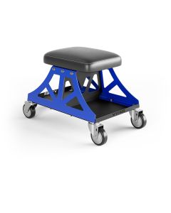 Vyper Industrial 400 lb Capacity Low Pro Shop Chair - Black/Blue