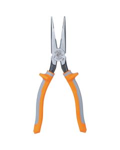 Klein Tools Pliers, Long Nose Side-Cutters, Insulated, 8-Inch
