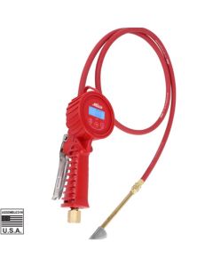 MIL55E-HD image(0) - Milton Precision Digital Tire Inflator, Air Pressure Gauge, Grip-Head Air Chuck, 20-inch Hose, 1/4-inch NPT, w/ Extreme 0.1 and Accuracy, 10-120 PSI