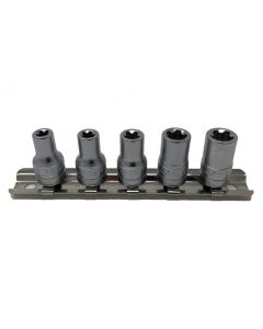 CTA Manufacturing 5 Piece 5 Pt Torx Plus Socket Set - 1/4 Inch Drive