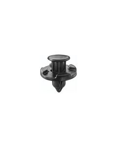 AUVECO AP19274 Push-Type with Drive Pin Retainer, 20 mm Dia Head x 9 mm L Stem x 8 mm Hole, Nylon, Black