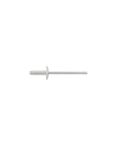 AVC8931 image(0) - AUVECO 8931 Large Dome Head Blind Pan-L Rivet, 1/8 in Dia x 3/8 in L x 3/16 to 1/4 in Grip Range, Aluminum, Silver