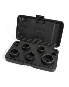 JSP42275 image(4) - J S Products (steelman) 5-Piece 3/8-Inch Drive Low Profile Oil Filter Socket Set