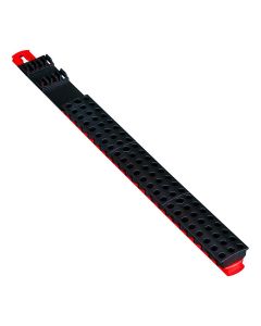 Ernst Mfg. 18" 78 Tool Magnetic Bit Bar - Black/Red