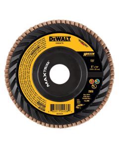 DWTDWA8367TR image(0) - DEWALT HP MAXTRIM Trimmable Backer Flap Disc
