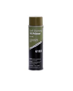 Transtar Autobody Products 6183 Self-Etching 1K Primer Aerosol Can - 16 oz Net Weight - Olive Green