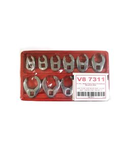 V8T7311 image(1) - V-8 Tools 11 PC. SAE FLARE NUT CROWFOOT WR. SET