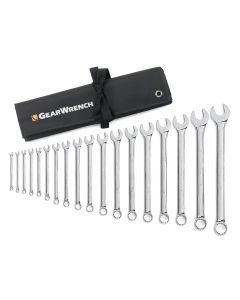 GearWrench 18 Piece 12 Point Long Pattern Combination SAE Wrench Set
