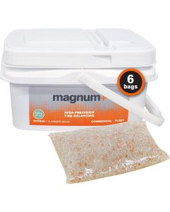 MRIDFP600 image(1) - Martins Industries Magnum+ Tire Balancing Beads, 21oz / 596g, Fleet Tub 6 Bags