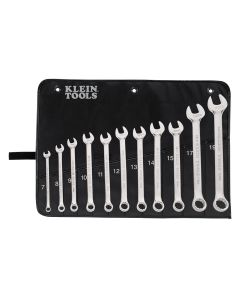 KLE68502 image(0) - Klein Tools Metric Combination Wrench Set, 11-Piece