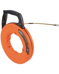 KLE56350 image(0) - Klein Tools Fiberglass Fish Tape with Spiral Steel Leader, 50-Foot