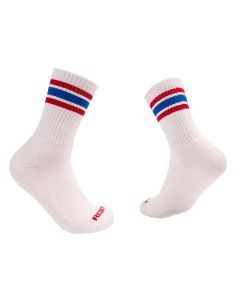 RDB1024 image(0) - Redback Boots USA Everyday Womens Crew White Stripe Red Blue