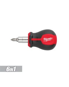 MLW48-22-2762 image(1) - Milwaukee Tool 6-IN-1 Stubby Multi-Bit Screwdriver
