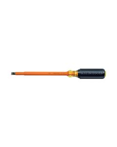 KLE6027INS image(0) - Klein Tools Insulated Screwdriver, 5/16-Inch Cabinet, 7-Inch Round Shank