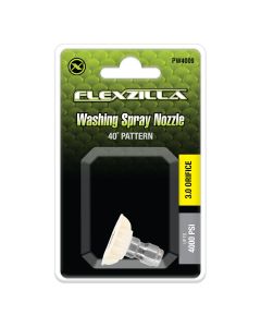LEGPW4009 image(0) - Flexzilla Quick-Connect Wash Spray Nozzle, 1/4", 40&deg;, White, Stainless Steel/Plastic