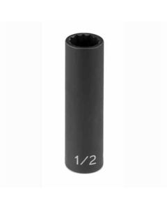 GRE1121MD image(0) - Grey Pneumatic 3/8" Drive x 21mm Deep - 12 Point Socket
