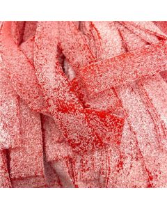 THS190462 image(0) - Tender Heifer Snack Co. Sour Strawberry Licorice Belts Candy - 10 Ounce