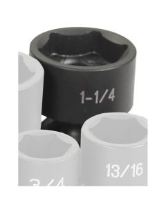 GRE2040U image(1) - Grey Pneumatic 1/2" Drive x 1-1/4" Standard Universal Socket