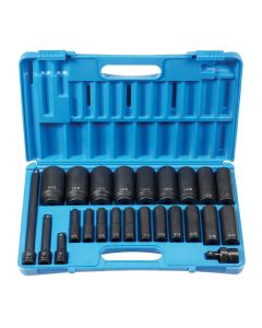 Grey Pneumatic 1/2" Drive 24 Piece Deep Set