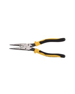 KLEJ2068C image(0) - Klein Tools Pliers, All-Purpose Needle Nose, Spring Loaded, Cuts, Strips, 8.5-Inch