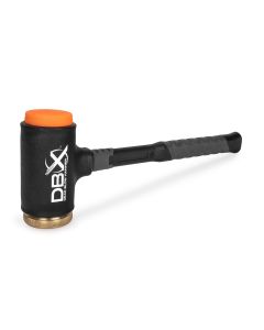 TIT63647 image(1) - Titan DBX 45 oz. Dead Blow Hammer with Replaceable Polyurethane and Brass Striking Faces