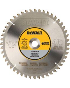 DWTDWA7761 image(0) - DEWALT 48 Teeth Aluminum Cutting 5/8-Inch Arbor, 7-1/4-Inch