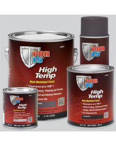 POI44316 image(0) - POR-15 INC 44316 Heat Resistant High Temperature Paint, 8 oz Can, Aluminum, Liquid, 4 hr Curing