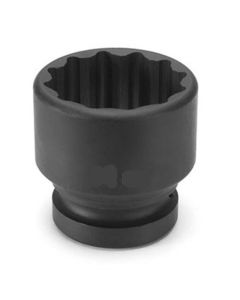 Grey Pneumatic 1" Drive x 100mm Standard - 12 Point Socket