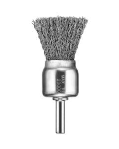 DEWALT 3/4" x 1/4" HP .014 Carbon Crimp Wire End Brush