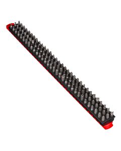 Ernst Mfg. 18" 96 Tool Magnetic Bit Bar - Red/Black