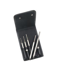 MAY15006 image(2) - Mayhew 5 PC PIN PUNCH SET, 150 LINET LEATHER POUCH