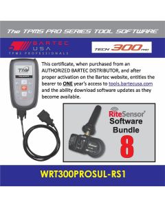 1 Year Software License for the Tech300PROC w/ 8 RITE-SENSORS