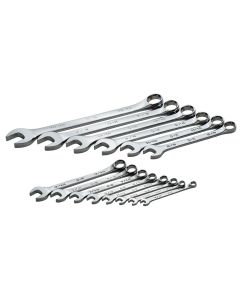 S K Hand Tools WRENCH SET COMBINATION 14 PC SAE HI POLISH