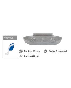 1.25 oz. Pass. Car Steel Weights (Box of 50)