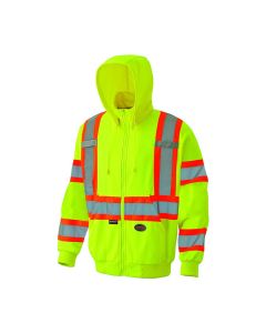 SRWV1060560U-5XL image(0) - Pioneer Pioneer - Hoodie - Hi-Viz Micro Fleece Zip Style - Hi-Viz Yellow/Green - Size 5XL