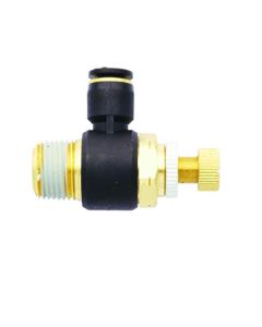 Milton Industries Flow Contr Out, Tube 3/8" OD, 1/4" NPT