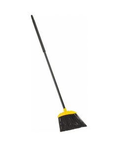 Msc Industrial Supply 10" Wide, Black Polypropylene Bristles, Metal Handle, Angled Broom