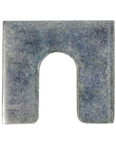 AVC3156 image(0) - AUVECO 3156 Shim, 1/8 in THK x 3/8 in Slot x 1-1/4 x 1-1/8 in, Zinc