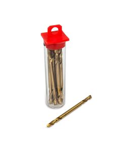 AES261 image(0) - AES Industries 261 Stubby Drill Bit, 1/8 in Dia, 2-1/4 in OAL, 135 deg, High Speed Steel
