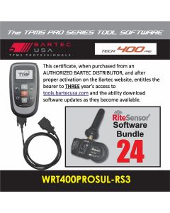 BATWRT400PROSULRS3E image(0) - 3 Year Software License for the Tech400PRO w/ 24 RITE-SENSORS