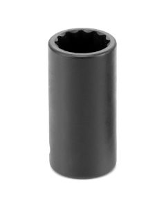 GRE1112MSD image(1) - Grey Pneumatic 3/8" DR 12MM 12 PT SEMI-DEEP IMPACT SOCKET