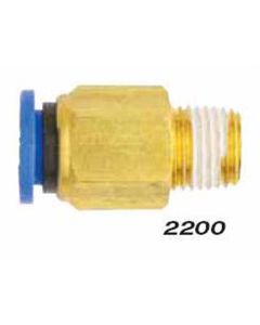 Milton Industries Straight - Tube 3/8" OD - 1/8" MNPT
