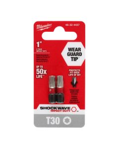 MLW48-32-4437 image(0) - SHOCKWAVE Impact Duty 1" T30 Bit 2PK