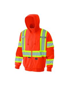 Pioneer Pioneer - Hoodie - Hi-Viz Micro Fleece Zip Style - Hi-Viz Orange - Size XL
