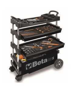 BTA027000205 image(0) - Beta Tools USA Folding Mobile Tool Cart, Black