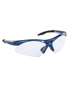 SAS540-0310 image(0) - SAS Safety Diamondback Safe Glasses w/ Blue Frame and Clear Lens in Clamshell