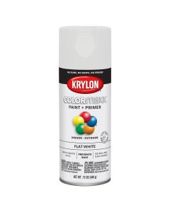 Krylon Flat White; 12 oz. Aerosol
