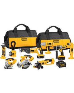 DWTDCK950X image(0) - DeWalt 18-Volt XRP Cordless 9-Tool Combo Kit