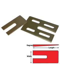 Specialty Products Company MA BZ SHIMS 3.5x6.25x2.5 DEG (6)